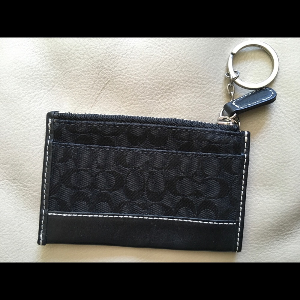 Coach keychain ID card & money holder